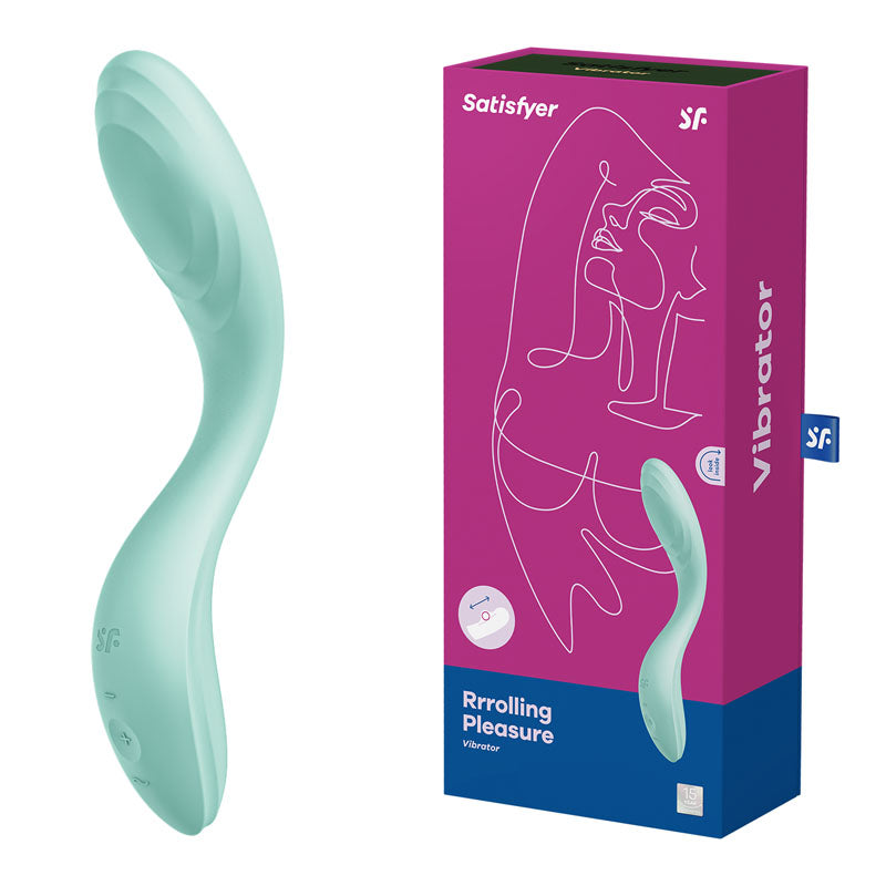 Satisfyer Rrrolling Pleasure - Mint USB Rechargeable Vibrator - Hush Store Sydney 