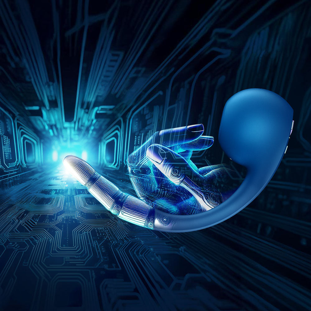 Satisfyer Pro+ Wave 4 - Blue USB Rechargeable Vibrator with Air Pulse Stimulation and App Control - Hush Store Sydney 