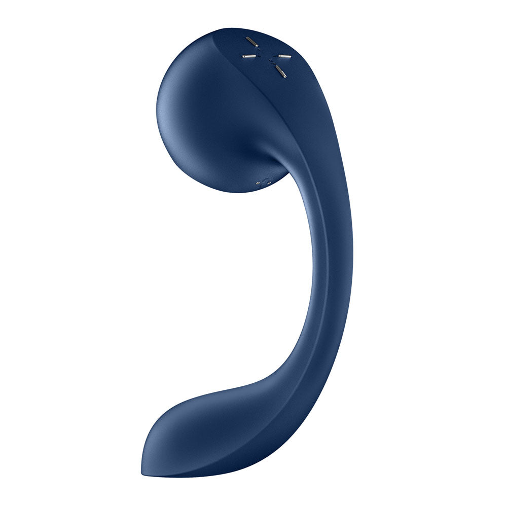 Satisfyer Pro+ Wave 4 - Blue USB Rechargeable Vibrator with Air Pulse Stimulation and App Control - Hush Store Sydney 