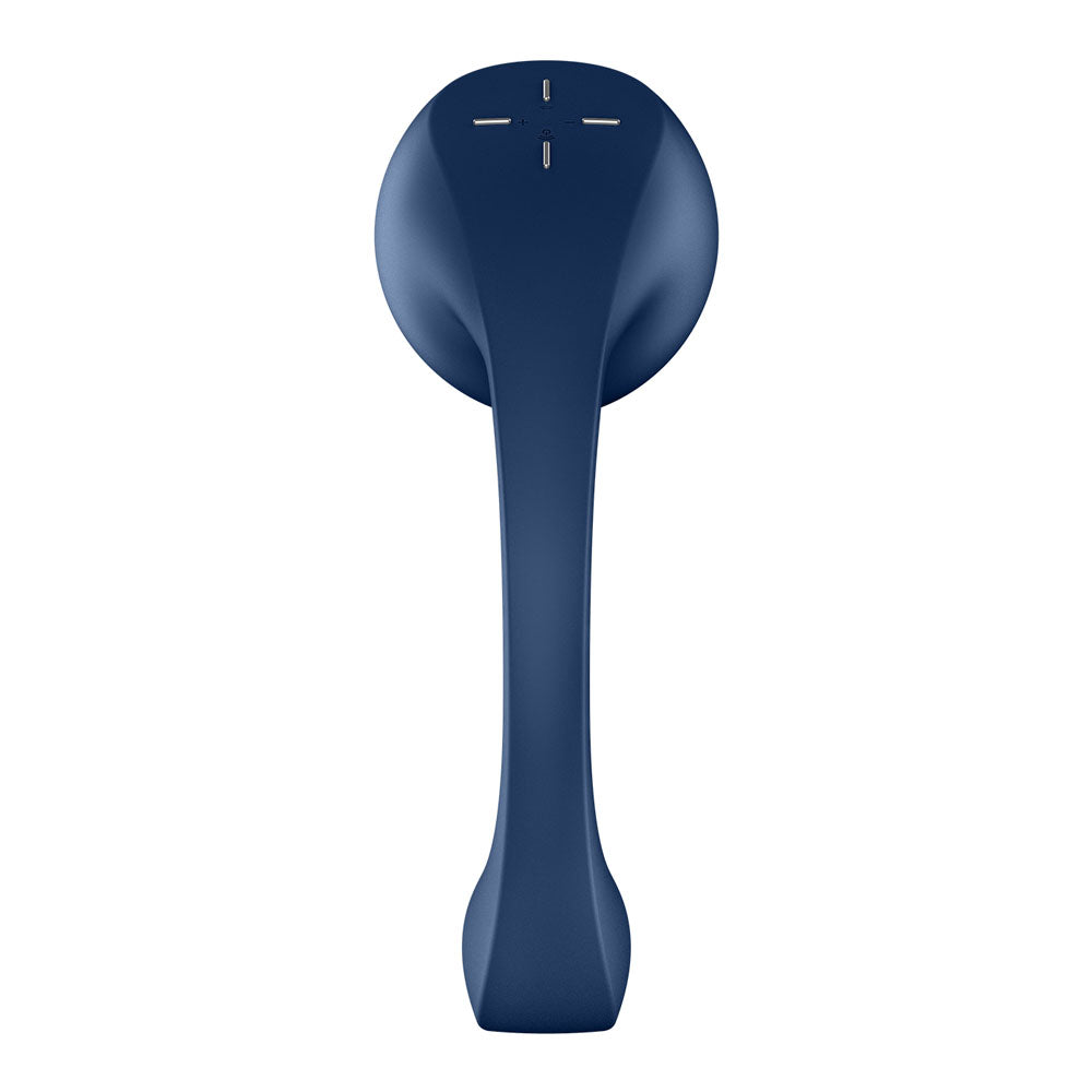 Satisfyer Pro+ Wave 4 - Blue USB Rechargeable Vibrator with Air Pulse Stimulation and App Control - Hush Store Sydney 