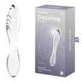 Satisfyer Dazzling Crystal 1 Clear Glass Double-Ended Accessory - Hush Store Sydney 