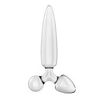 Satisfyer Triple Crystal 1 - Clear - Clear Glass 3-in-1 Butt Plug - Hush Store Sydney 
