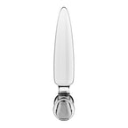 Satisfyer Triple Crystal 1 - Clear - Clear Glass 3-in-1 Butt Plug - Hush Store Sydney 