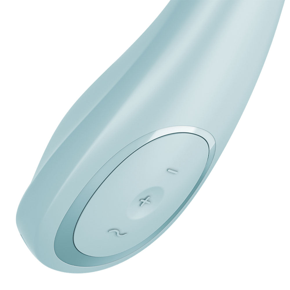 Satisfyer G-Spot Wave 2 - Ice Blue - Ice Blue 23.6 cm USB Rechargeable Flicking Tip Vibrator