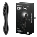 Satisfyer Dazzling Crystal 1 Black Glass Double-Ended Accessory - Hush Store Sydney 