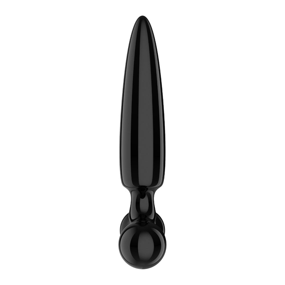 Satisfyer Triple Crystal 1 - Black - Black Glass 3-in-1 Butt Plug - Hush Store Sydney 