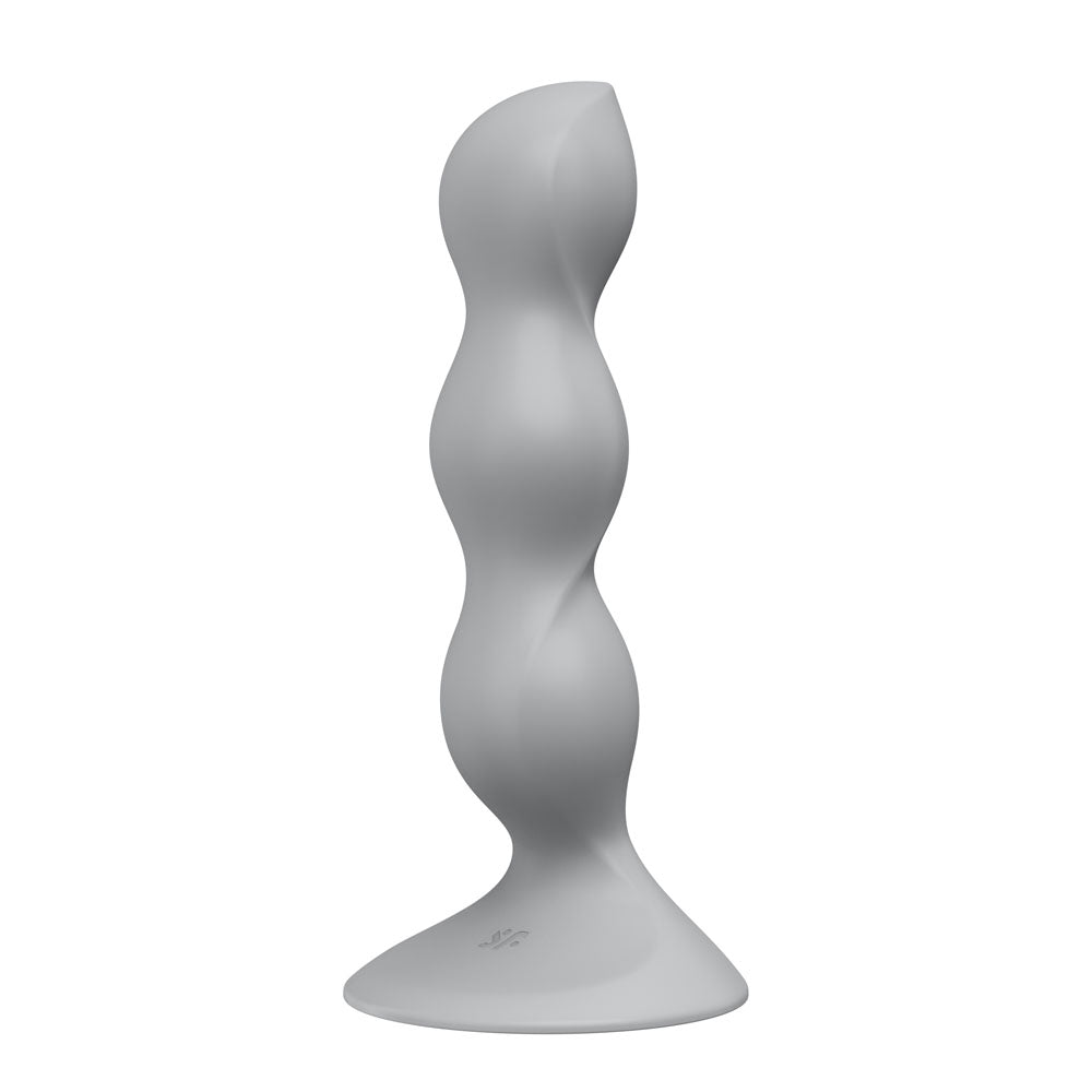 Satisfyer Triple Ball-R - Grey - Grey Beaded Anal Plug - Hush Store Sydney 