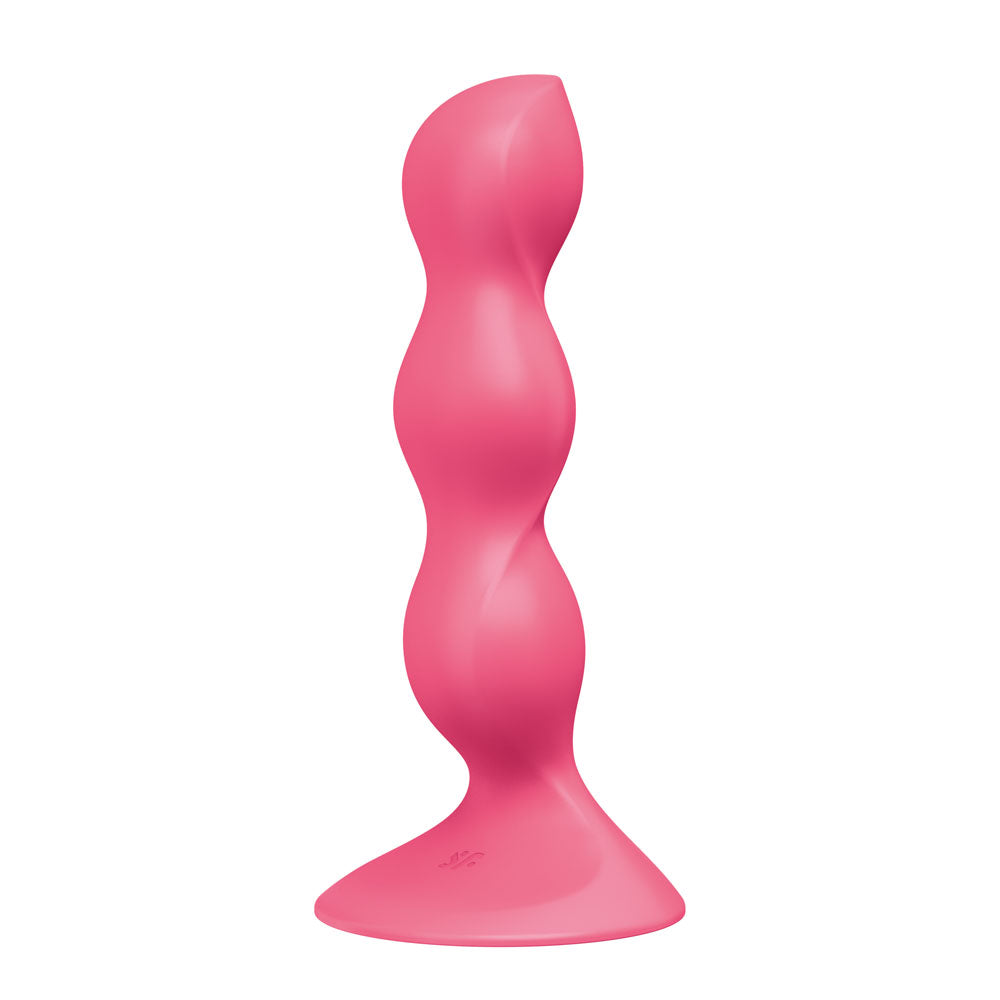 Satisfyer Triple Ball-R - Red - Red Beaded Anal Plug - Hush Store Sydney 