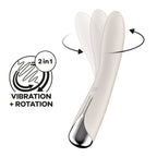 Satisfyer Spinning Vibe 1 - Beige - Beige 17.8 cm USB Rechargeable Rotating Vibrator