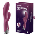 Satisfyer Spinning Rabbit 1 - Red - Red 20 cm USB Rechargeable Rotating Rabbit Vibrator - Hush Store Sydney 