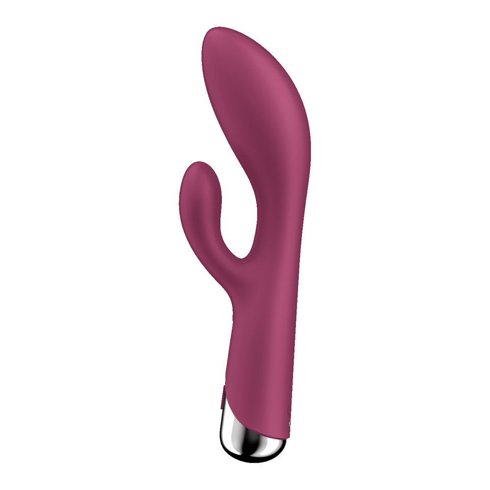 Satisfyer Spinning Rabbit 1 - Red - Red 20 cm USB Rechargeable Rotating Rabbit Vibrator