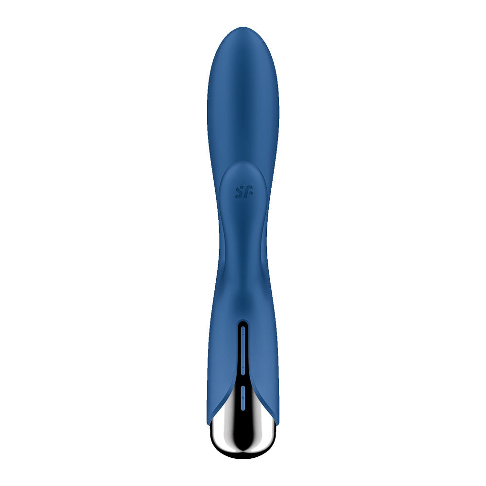 Satisfyer Spinning Rabbit 1 - Blue - Blue 20 cm USB Rechargeable Rotating Rabbit Vibrator - Hush Store Sydney 