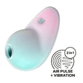 Satisfyer Pixie Dust - Mint/Pink - Mint/Pink USB Rechargeable Vibrating Air Pulse Stimulator - Hush Store Sydney 