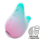 Satisfyer Mermaid Vibes - Mint/Pink - Mint/Pink USB Rechargeable Air Pulse Stimulator
