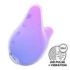 Satisfyer Mermaid Vibes - Violet/Pink - Violet/Pink USB Rechargeable Air Pulse Stimulator
