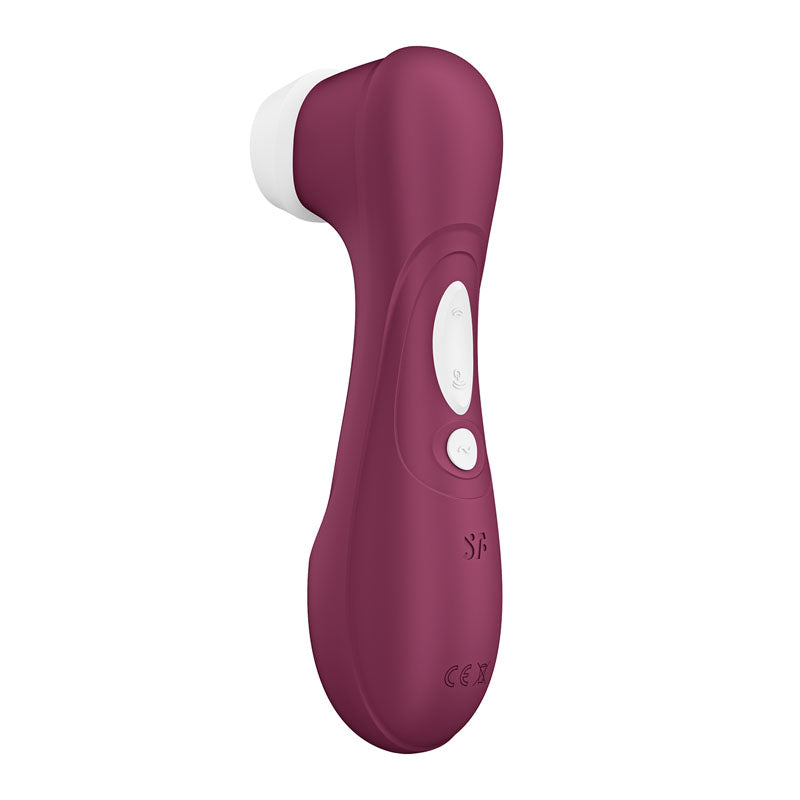 Satisfyer Pro 2 Generation 3 with App Control - Wine Red - Wine Red Touch-Free USB-Rechargeable Clitoral Stimulator - Hush Store Sydney 