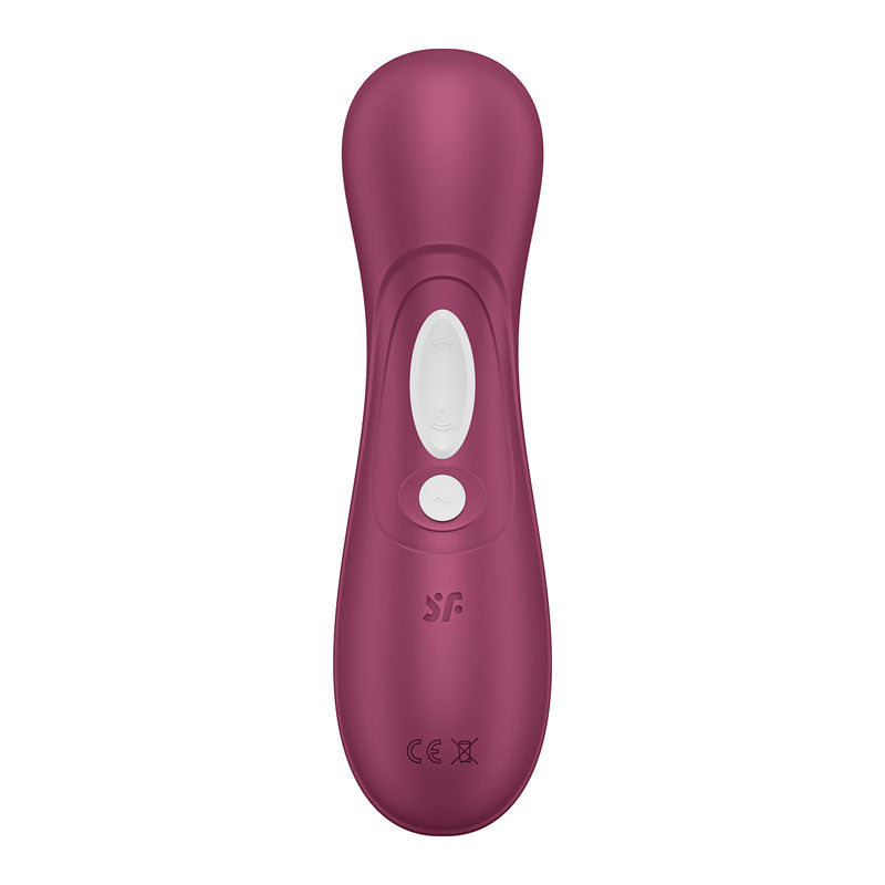 Satisfyer Pro 2 Generation 3 with App Control - Wine Red - Wine Red Touch-Free USB-Rechargeable Clitoral Stimulator - Hush Store Sydney 
