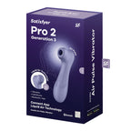 Satisfyer Pro 2 Generation 3 with App Control - Lilac - Lilac Touch-Free USB-Rechargeable Clitoral Stimulator - Hush Store Sydney 
