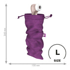 Satisfyer Treasure Bag Large - Violet - Violet Large Toy Storage Bag