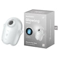 Satisfyer Glowing Ghost - White - Glow in Dark White USB Rechargeable Air Pulse Stimulator - Hush Store Sydney 