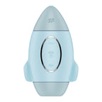 Satisfyer Mission Control - Blue - Blue USB Rechargeable Vibrating Air Pulse Stimulator