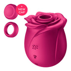Satisfyer Pro 2 Classic Blossom - Red USB Rechargeable Air Pulse Rose Stimulator - Hush Store Sydney 