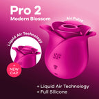 Satisfyer Pro 2 Modern Blossom - Modern Pink USB Rechargeable Air Pulse Rose Stimulator - Hush Store Sydney 