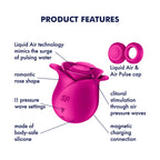 Satisfyer Pro 2 Modern Blossom - Modern Pink USB Rechargeable Air Pulse Rose Stimulator - Hush Store Sydney 