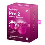Satisfyer Pro 2 Modern Blossom - Modern Pink USB Rechargeable Air Pulse Rose Stimulator - Hush Store Sydney 