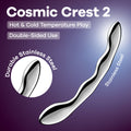 Satisfyer Cosmic Crest 2 - Chrome Steel 20.5 cm Dildo - Hush Store Sydney 