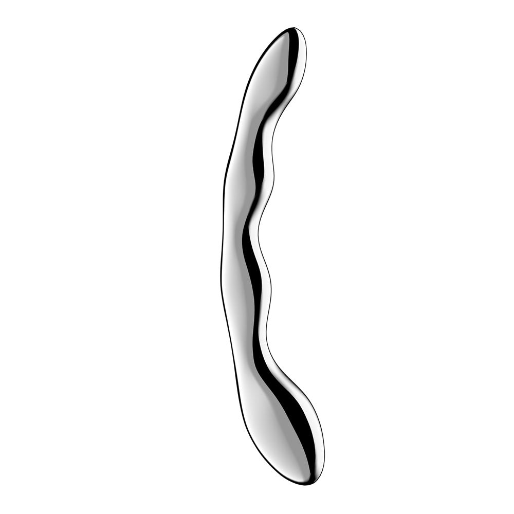 Satisfyer Cosmic Crest 2 - Chrome Steel 20.5 cm Dildo