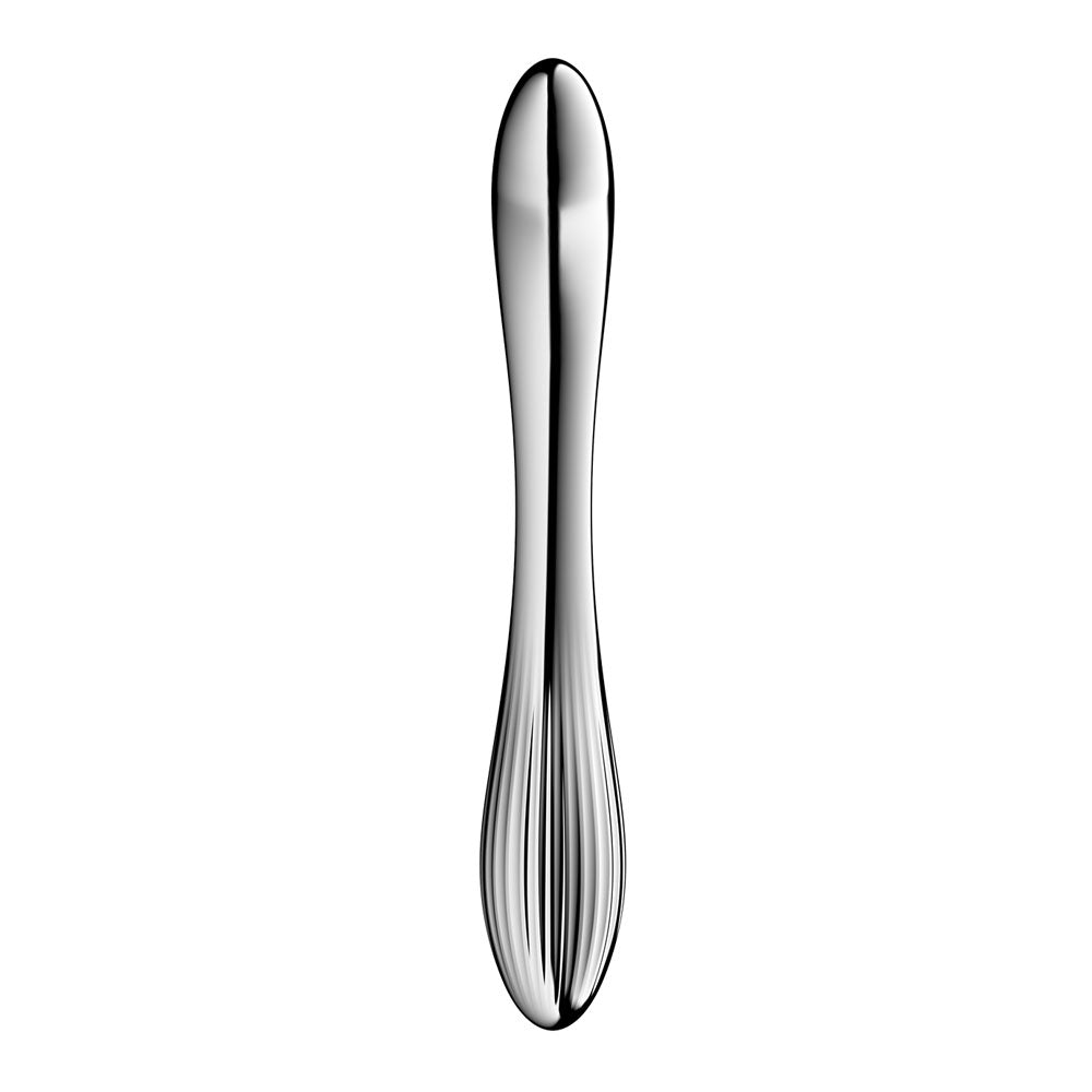 Satisfyer Pure Gravity 1 - Chrome Steel 22 cm Dildo
