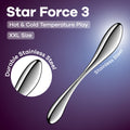 Satisfyer Star Force 3 - Chrome Steel 27 cm Dildo - Hush Store Sydney 