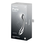 Satisfyer Pure Gravity 2 - Chrome Steel 21 cm Dildo