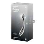 Satisfyer Pure Gravity 3 - Chrome Steel 21 cm Dildo