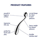 Satisfyer Star Force 4 - Chrome Steel 26 cm Dildo - Hush Store Sydney 