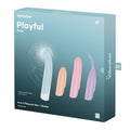 Satisfyer Playful Four - USB Rechargeable Vibrator with 4 Interchangeable - Hush Store Sydney 
