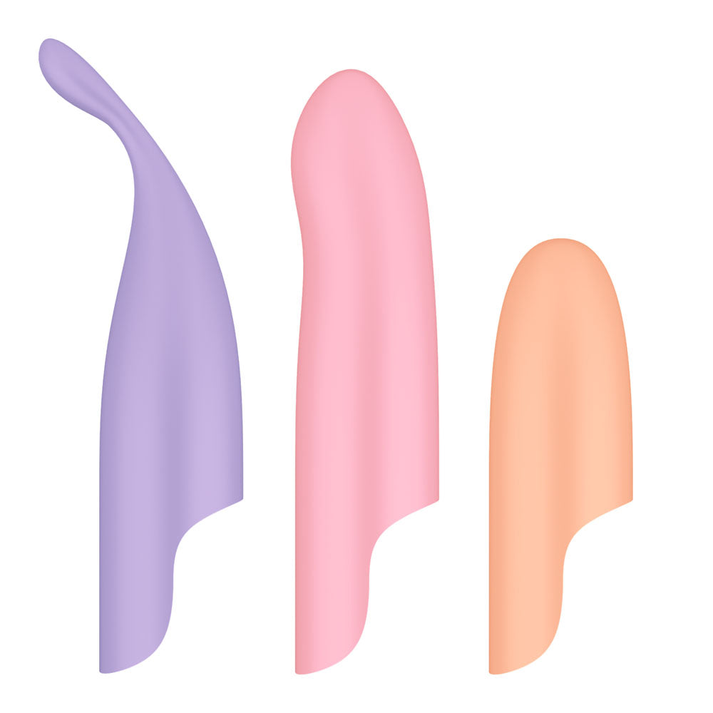 Satisfyer Playful Four - USB Rechargeable Vibrator with 4 Interchangeable