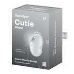 Satisfyer Cutie Ghost - White - White USB Rechargeable Air Pulse Stimulator