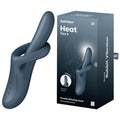 Satisfyer Heat Flex 4 - Grey - Grey USB Rechargeable Heating Vibrator - Hush Store Sydney 