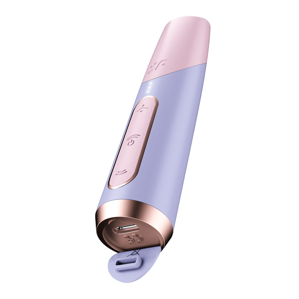 Satisfyer Bold Kiss - Purple USB Rechargeable Air Pulse Stimulator