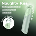 Satisfyer Naughty Kiss - Mint Green USB Rechargeable Air Pulse Stimulator - Hush Store Sydney 