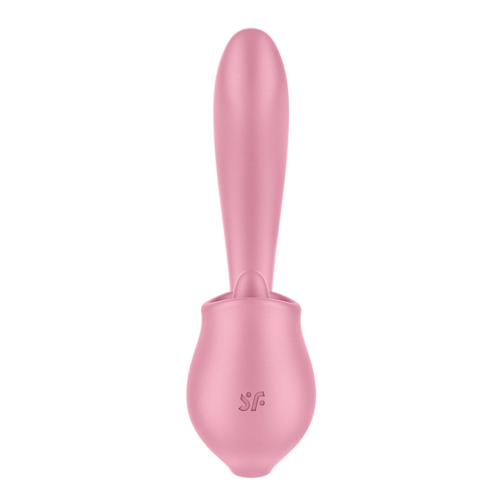 Satisfyer Tongue Genius Pink USB Rechargeable Flicking Stimulator - Hush Store Sydney 