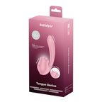 Satisfyer Tongue Genius Pink USB Rechargeable Flicking Stimulator - Hush Store Sydney 