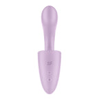 Satisfyer Tongue Expert - Violet 18 cm USB Rechargeable Vibrator with Flicking Clit Stimulator - Hush Store Sydney 
