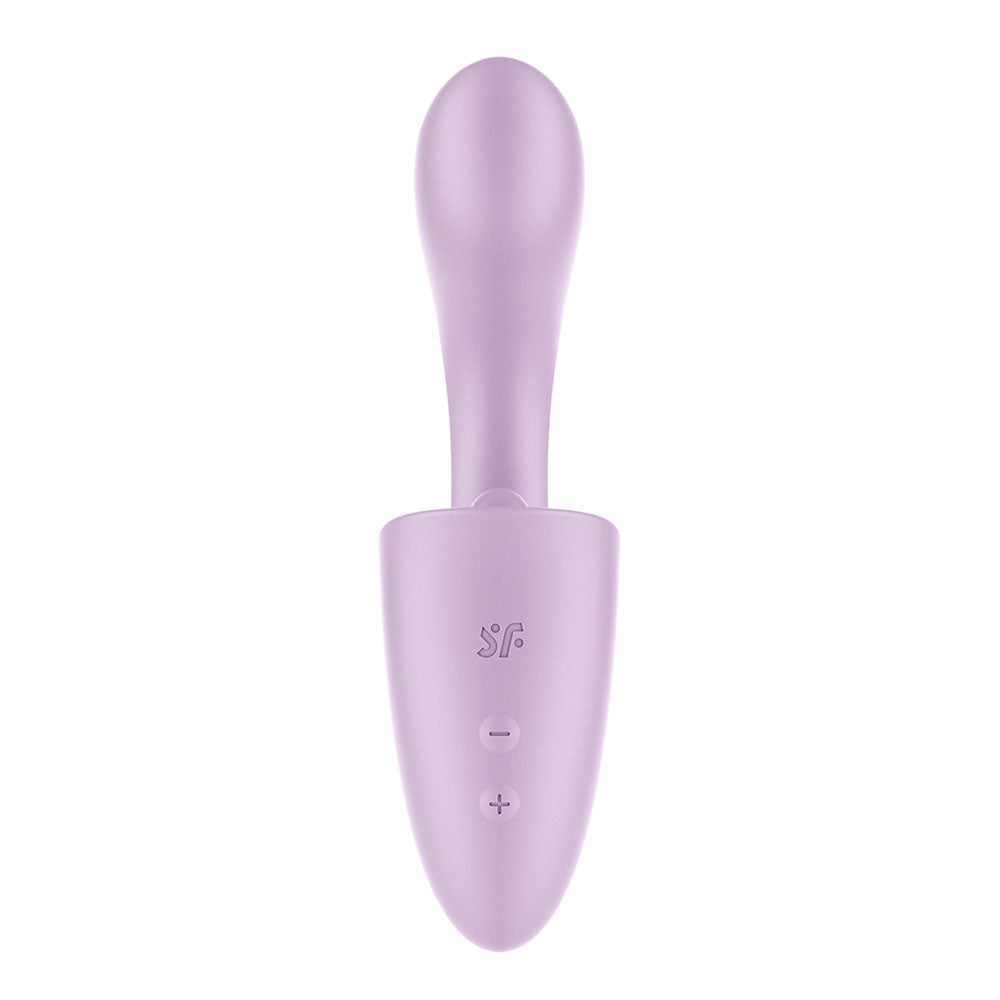 Satisfyer Tongue Expert - Violet 18 cm USB Rechargeable Vibrator with Flicking Clit Stimulator - Hush Store Sydney 