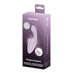 Satisfyer Tongue Expert - Violet 18 cm USB Rechargeable Vibrator with Flicking Clit Stimulator - Hush Store Sydney 
