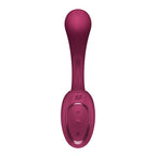 Satisfyer G For Goddess 2 - Wine Red - Wine Red 18.8 cm USB Rechargeable Vibrator with Clit Stim