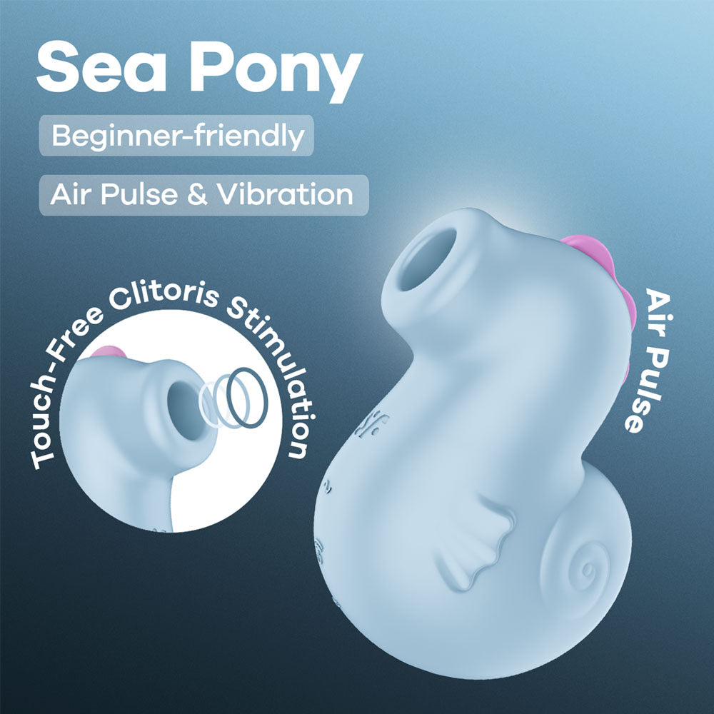 Satisfyer Sea Pony - Baby Blue USB-C Rechargeable Air Pulse Stimulator