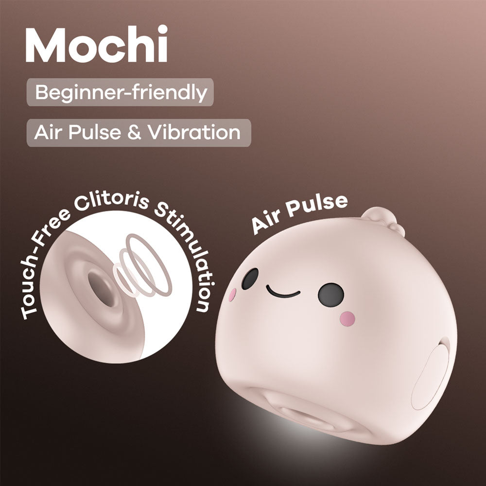 Satisfyer Mochi - Beige - Beige USB Rechargeable Air Pulse Stimulator